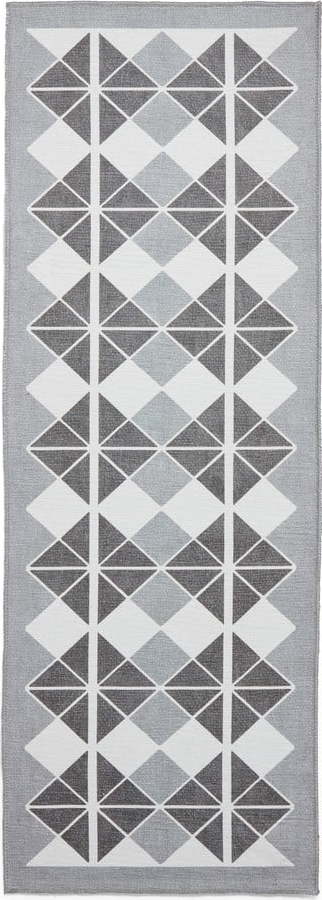 Šedý pratelný běhoun 61x170 cm Victoria Dark – Think Rugs Think Rugs