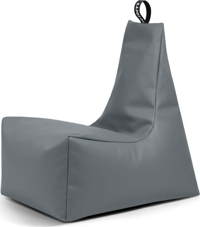 Šedý sedací vak z imitace kůže Icy XL – So Soft? So Soft?
