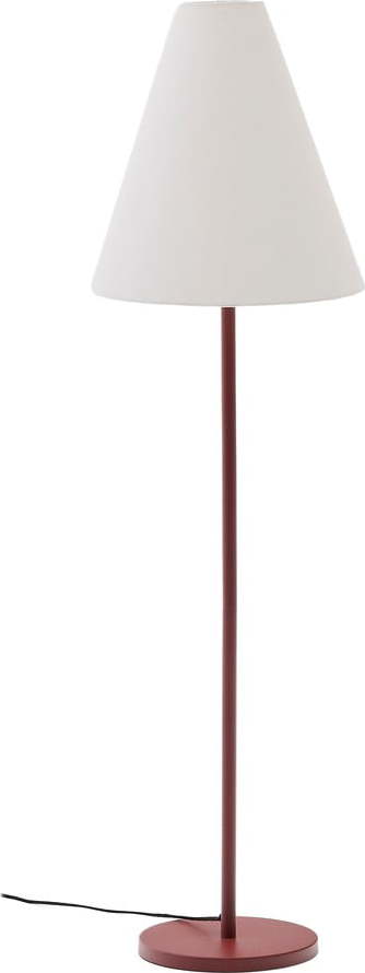 Stojací lampa v terakotové barvě s textilním stínidlem (výška 153 cm) Navat – Kave Home Kave Home