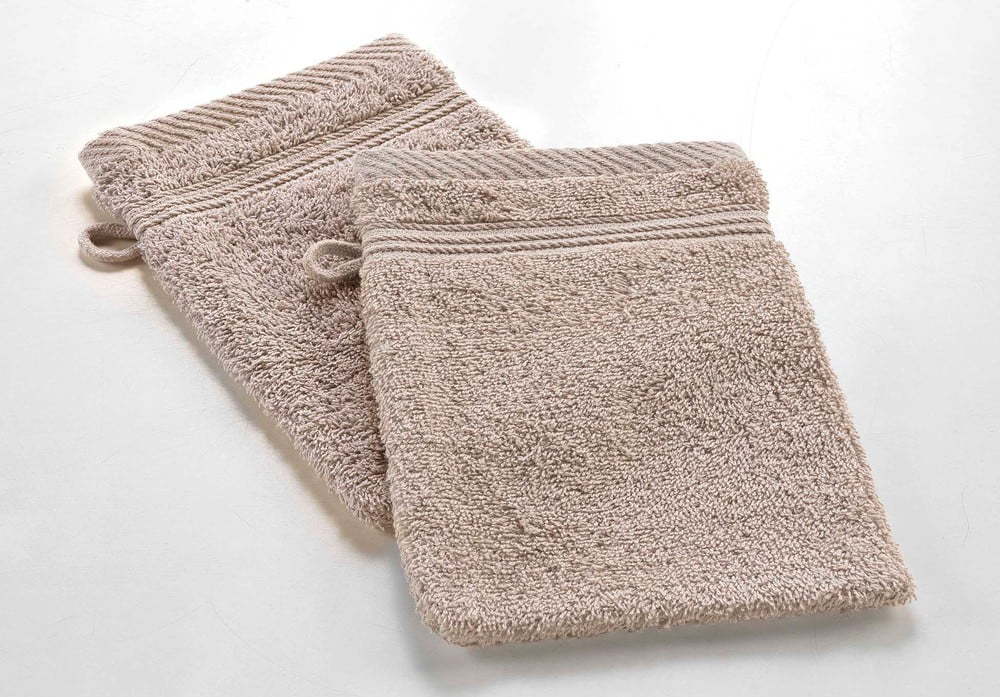 Světle hnědá bavlněná žínka 15x21 cm Tendresse – douceur d'intérieur Douceur d intérieur