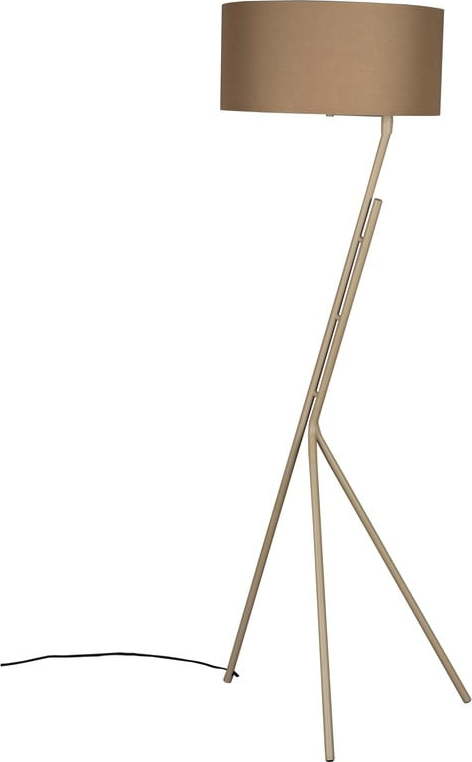 Světle hnědá stojací lampa s textilním stínidlem (výška 150 cm) Murphy – Dutchbone Dutchbone