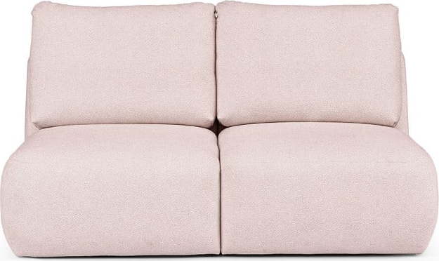 Světle růžová pohovka z textilie bouclé 164 cm Mirel – Rodier Rodier