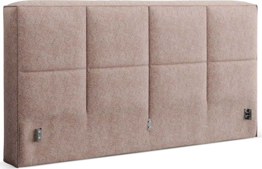 Světle růžové čalouněné čelo postele 209x100 cm Darren – Micadoni Micadoni