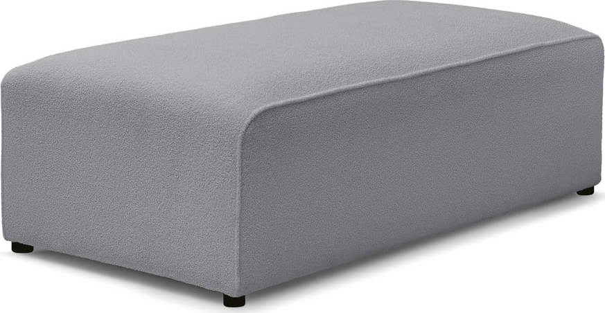 Světle šedá modulární podnožka z textilie bouclé Megeve – Bobochic Paris Bobochic Paris