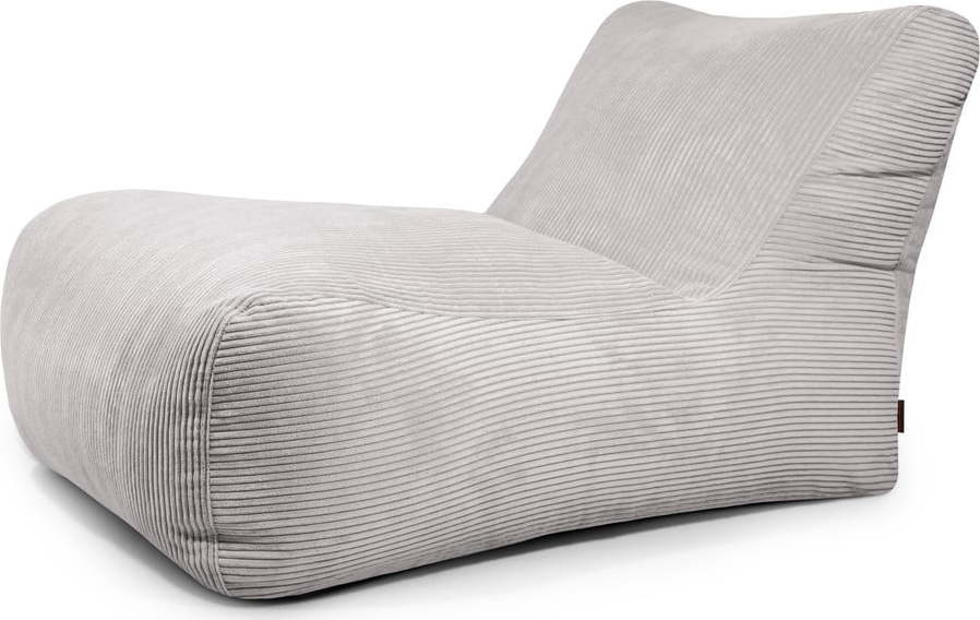 Světle šedý manšestrový sedací vak Lounge 100 – SLOWDOWN SLOWDOWN