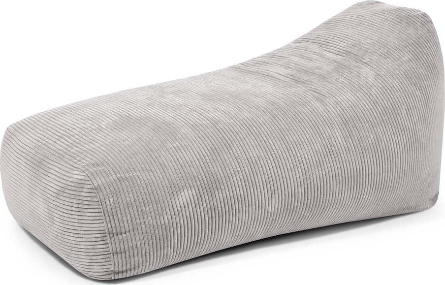 Světle šedý manšestrový sedací vak Snug Long 140 – SLOWDOWN SLOWDOWN
