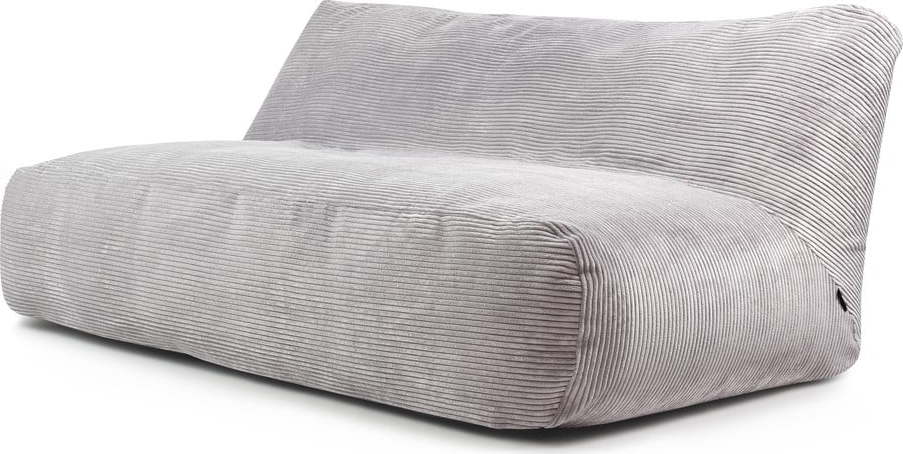 Světle šedý manšestrový sedací vak Sofa Tube 190 – SLOWDOWN SLOWDOWN