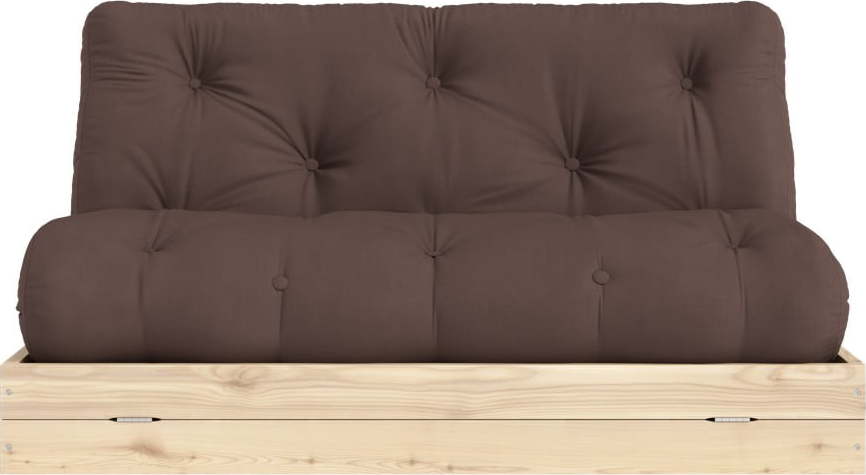 Tmavě hnědá rozkládací pohovka 145 cm Flip – Karup Design Karup Design