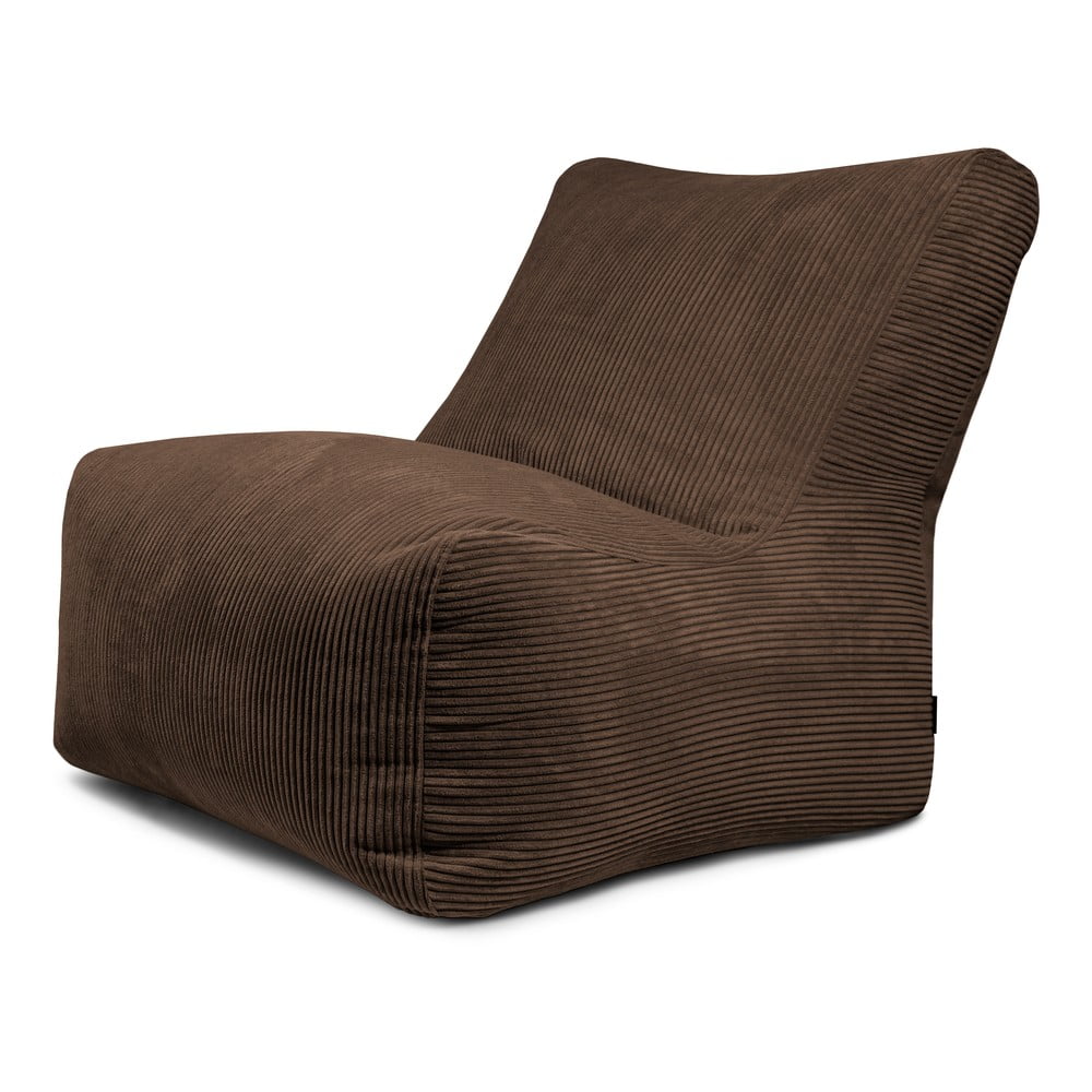 Tmavě hnědý manšestrový sedací vak Seat 100 Lounge – SLOWDOWN SLOWDOWN