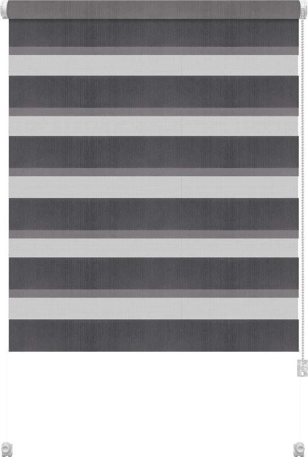 Tmavě šedá roleta den a noc 80x150 cm Zebra – Gardinia Gardinia