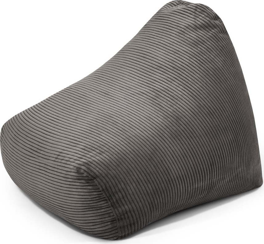 Tmavě šedý manšestrový dětský sedací vak Snug 80 – SLOWDOWN SLOWDOWN