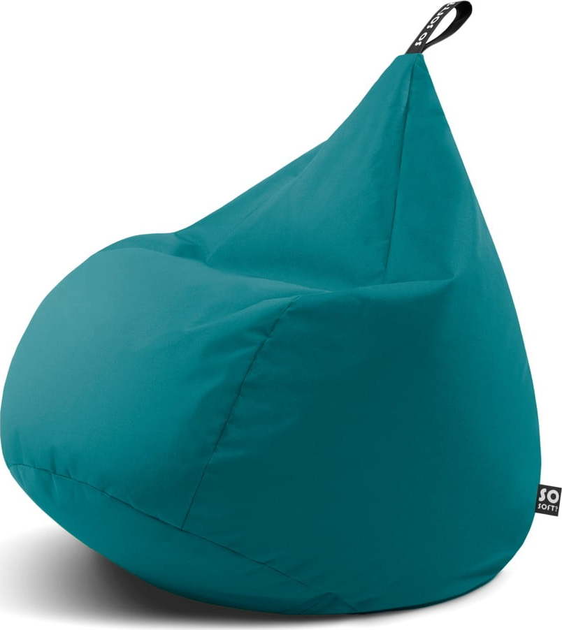 Tyrkysový sedací vak Drop XL – So Soft? So Soft?