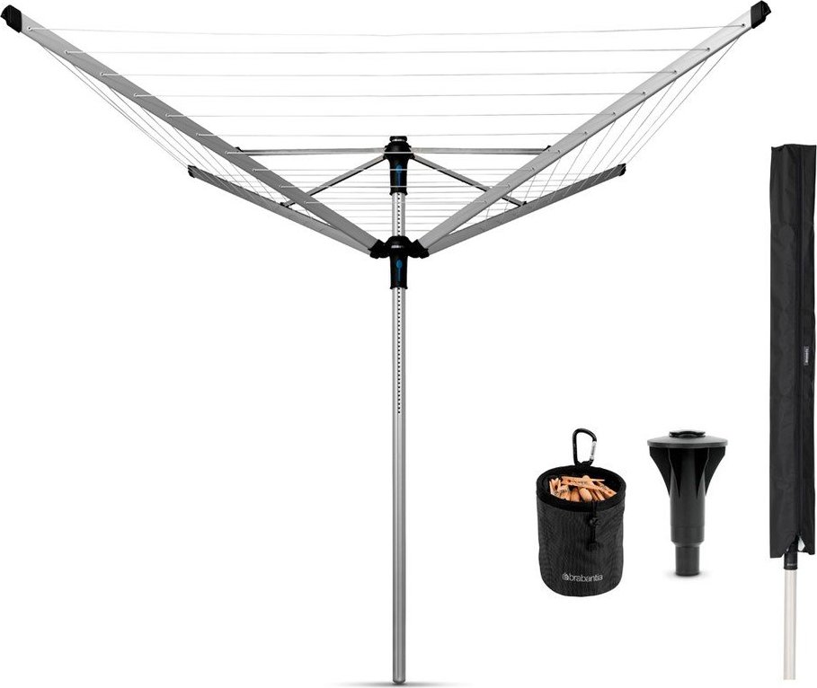 Venkovní sušák na prádlo ve stříbrné barvě 60 m Lift-o-Matic Advance – Brabantia Brabantia