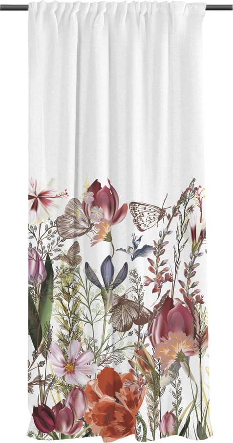 Závěs z bavlněného saténu 110x250 cm Floral – Butter Kings Butter Kings