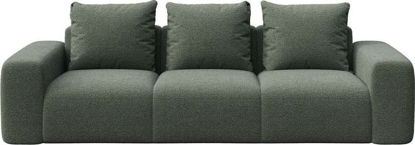 Zelená pohovka z textilie bouclé 287 cm Monce – Rodier Rodier