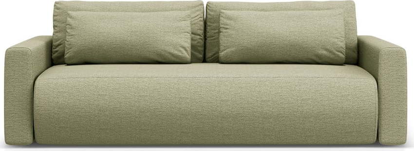 Zelená rozkládací pohovka s úložným prostorem 238 cm Belfast – Cosmopolitan Design Cosmopolitan design