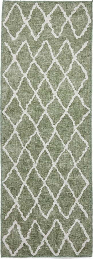 Zelený pratelný běhoun 76x230 cm Coral Green – Think Rugs Think Rugs