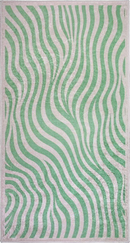 Zelený pratelný koberec 80x150 cm Green Zebra – Vitaus Vitaus