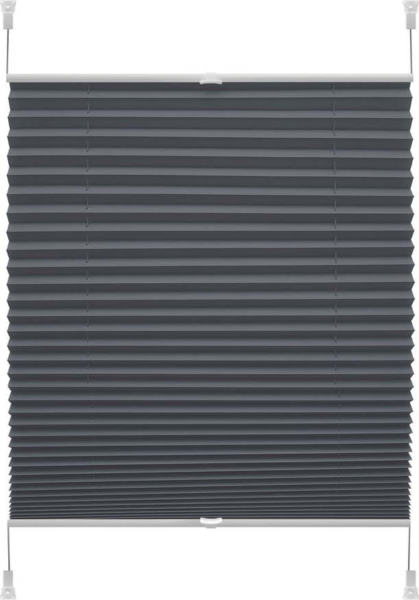 Antracitová roleta 57x150 cm Plisé Verona – Gardinia Gardinia