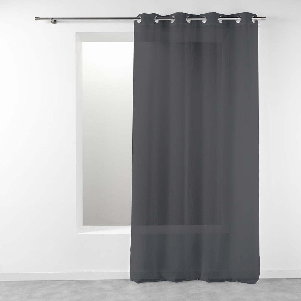 Antracitová záclona 140x280 cm Telma – douceur d'intérieur Douceur d intérieur