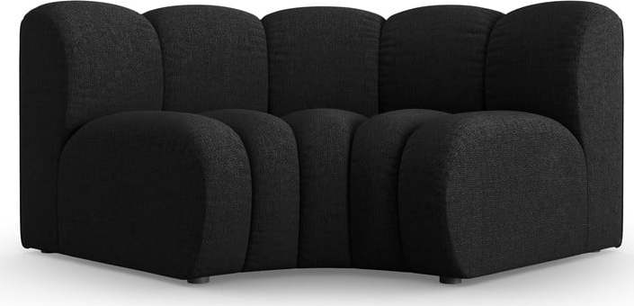 Antracitový žinylkový modul pohovky (variabilní roh) Lupine – Micadoni Micadoni