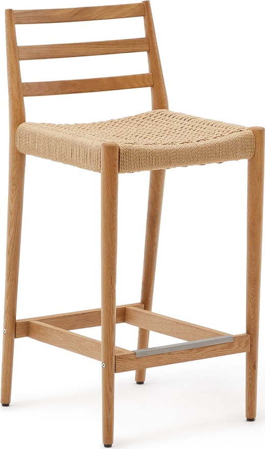 Barová židle z dubového dřeva v přírodní barvě (výška sedáku 70 cm) Analy – Kave Home Kave Home