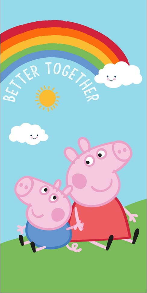 Bavlněná dětská osuška 70x140 cm Peppa Pig – Jerry Fabrics Jerry Fabrics