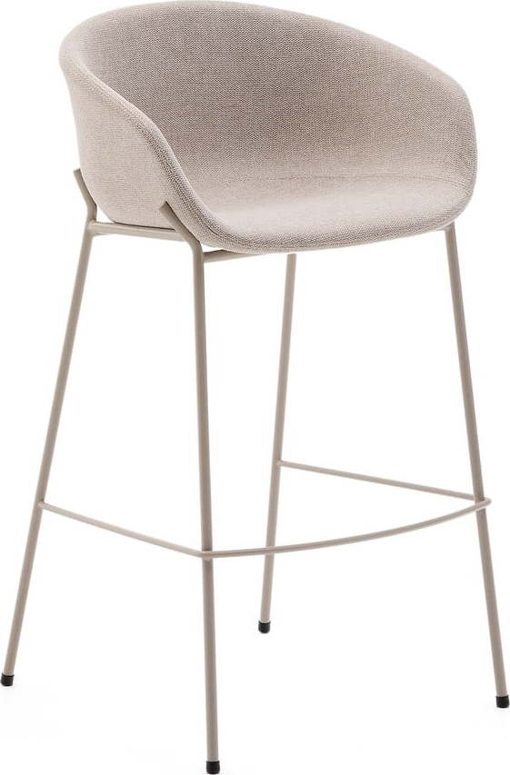 Béžová barová židle (výška sedáku 75 cm) Yvette – Kave Home Kave Home