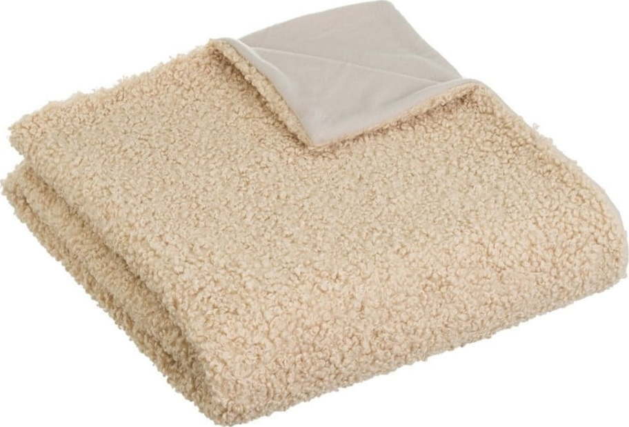Béžová deka s beránkem 130x160 cm Sherpa – Casa Selección Casa Selección