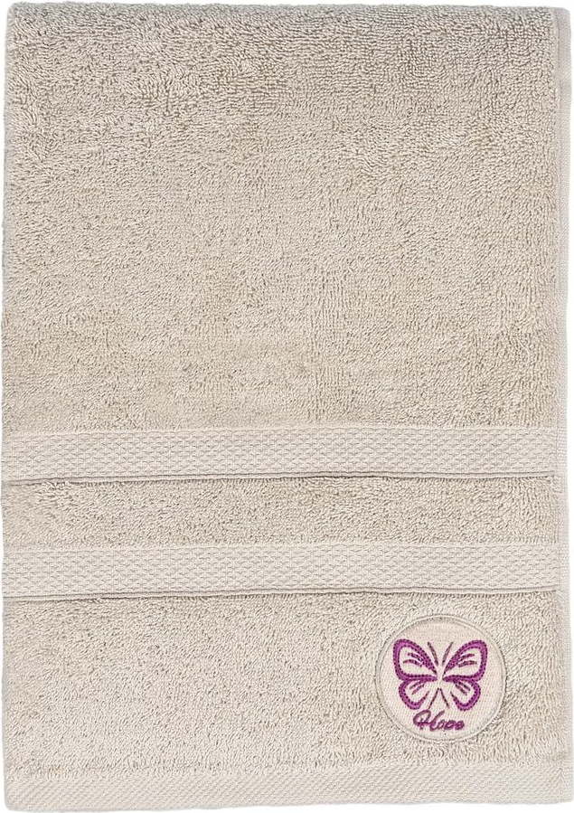 Béžová froté bavlněná osuška 70x140 cm Hope – Foutastic Foutastic