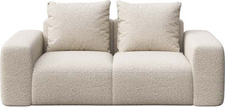 Béžová pohovka z textilie bouclé 212 cm Monce – Rodier Rodier