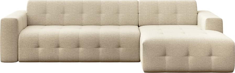 Béžová rohová pohovka (pravý roh/s lenoškou) Tuil – Rodier Rodier