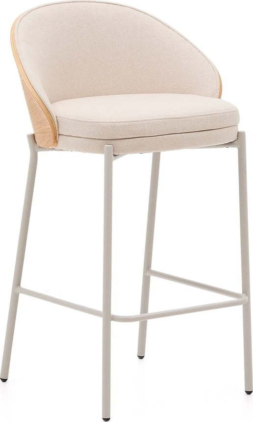 Béžová/ve světle přírodní barvě barová židle (výška sedáku 65 cm) Eamy – Kave Home Kave Home