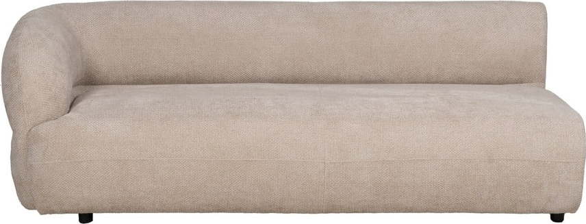 Béžová žinylková pohovka levý roh 199 cm Minimal – Ixia Ixia