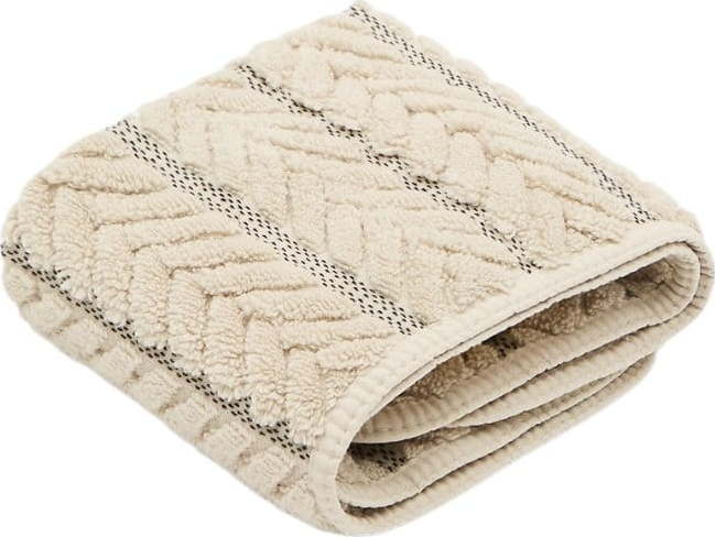 Béžový froté bavlněný ručník 30x50 cm Rune – Kave Home Kave Home