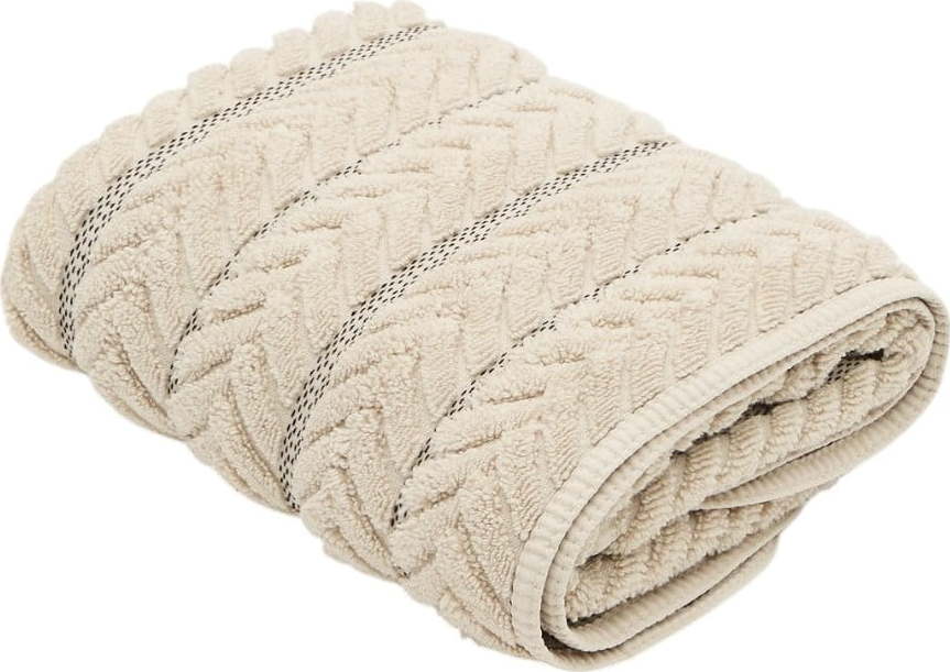 Béžový froté bavlněný ručník 50x90 cm Rune – Kave Home Kave Home