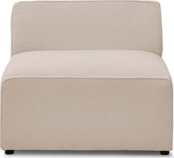 Béžový modul pohovky z textilie bouclé (středový díl) Megeve – Bobochic Paris Bobochic Paris