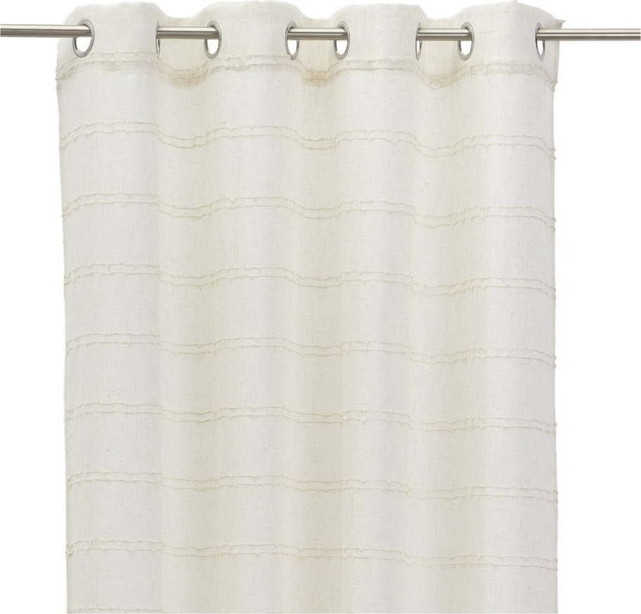 Béžový závěs s příměsí lnu 140x260 cm Nodes – Casa Selección Casa Selección