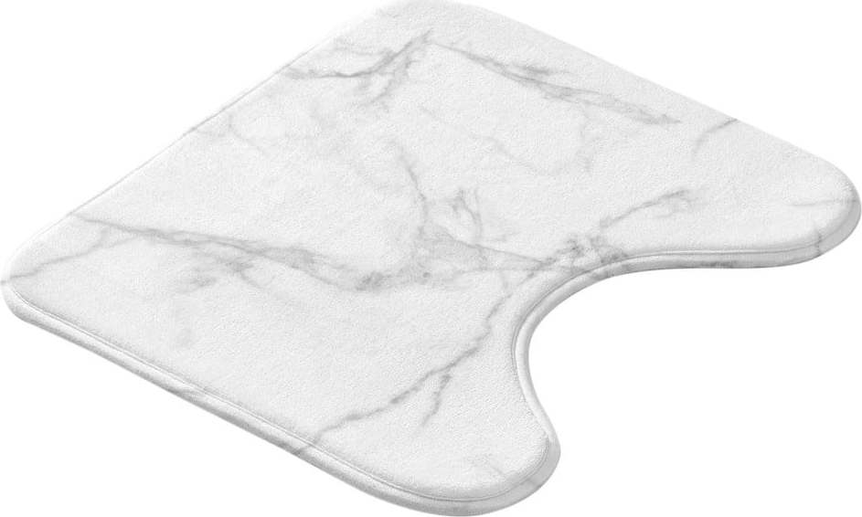Bílá/šedá WC koupelnová předložka 45x45 cm Marbre – douceur d'intérieur Douceur d intérieur