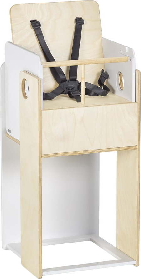 Bílá/v přírodní barvě jídelní židlička Nuun – Kave Home Kave Home