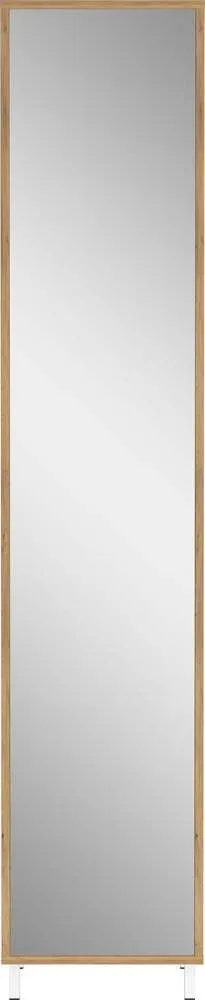Bílá vysoká/úzká koupelnová skříňka 39x195 cm Topeka – Germania