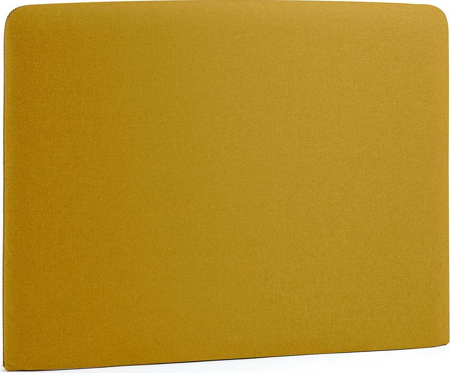 Čalouněné čelo postele v hořčicové barvě 108x76 cm Dyla – Kave Home Kave Home