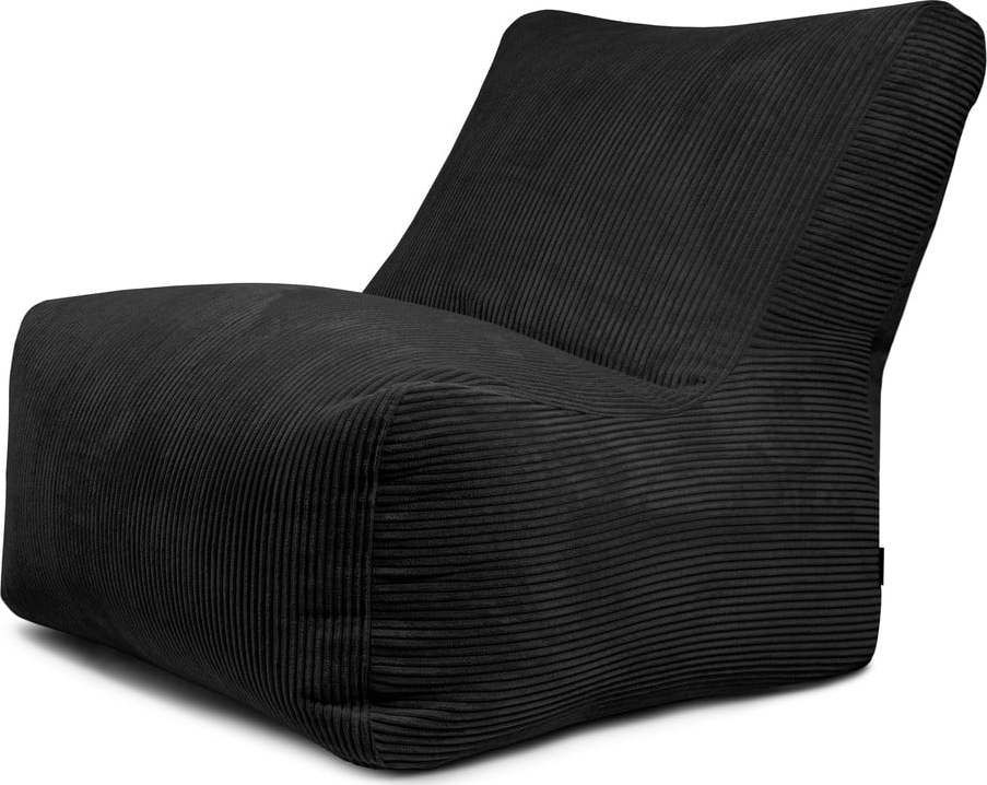 Černý manšestrový sedací vak Seat 100 Lounge – SLOWDOWN SLOWDOWN