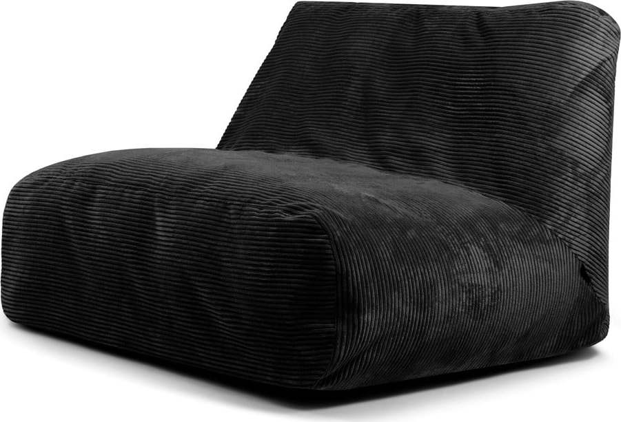 Černý manšestrový sedací vak Sofa Tube – SLOWDOWN SLOWDOWN