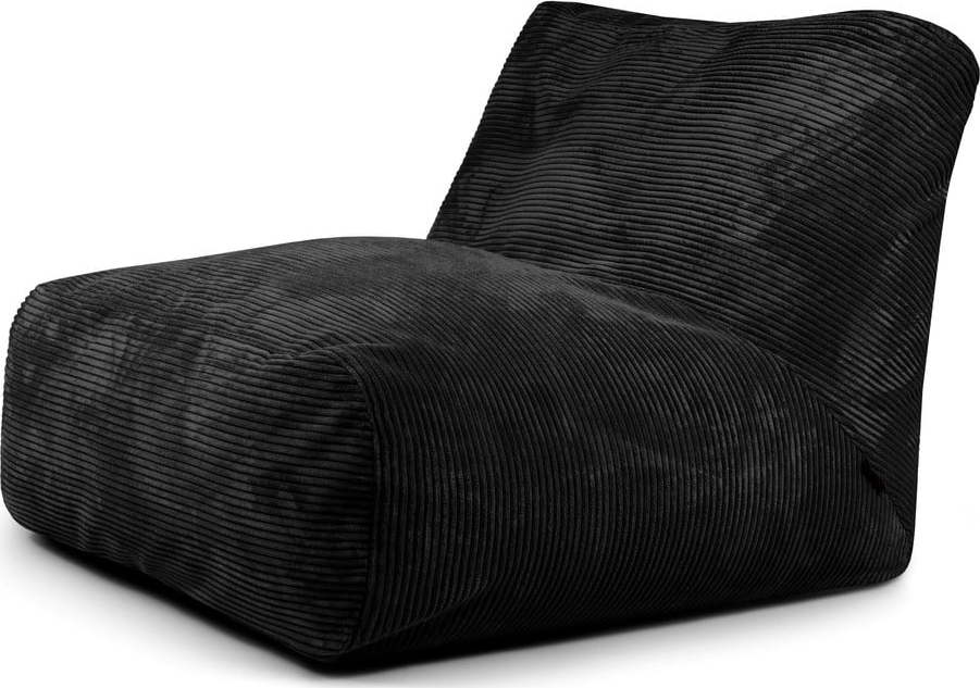 Černý manšestrový sedací vak Tube 100 – SLOWDOWN SLOWDOWN