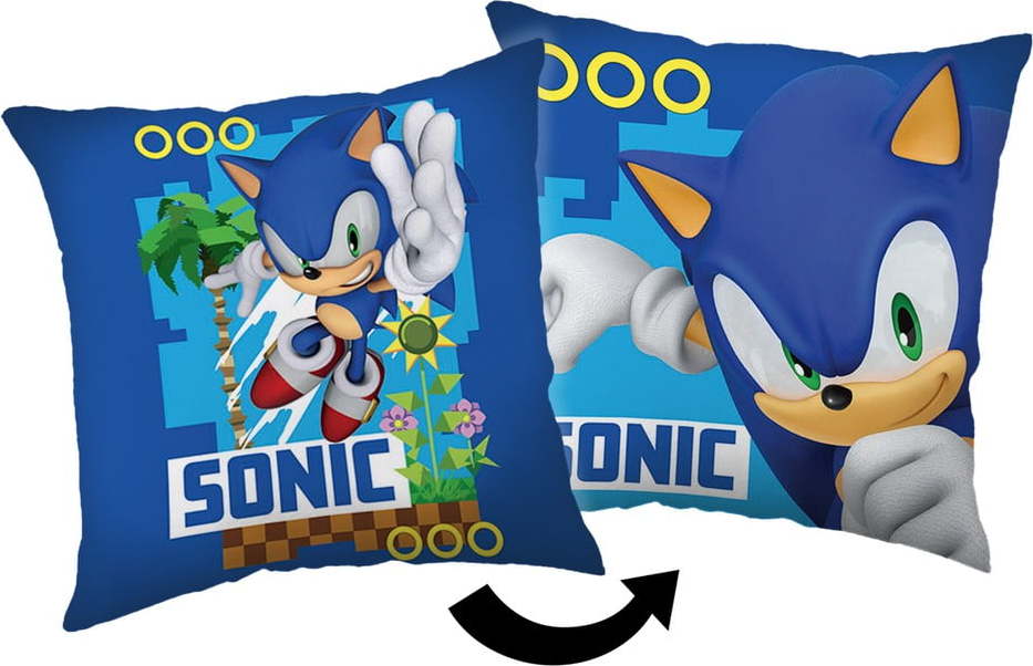 Dětský polštářek 40x40 cm Sonic – Jerry Fabrics Jerry Fabrics