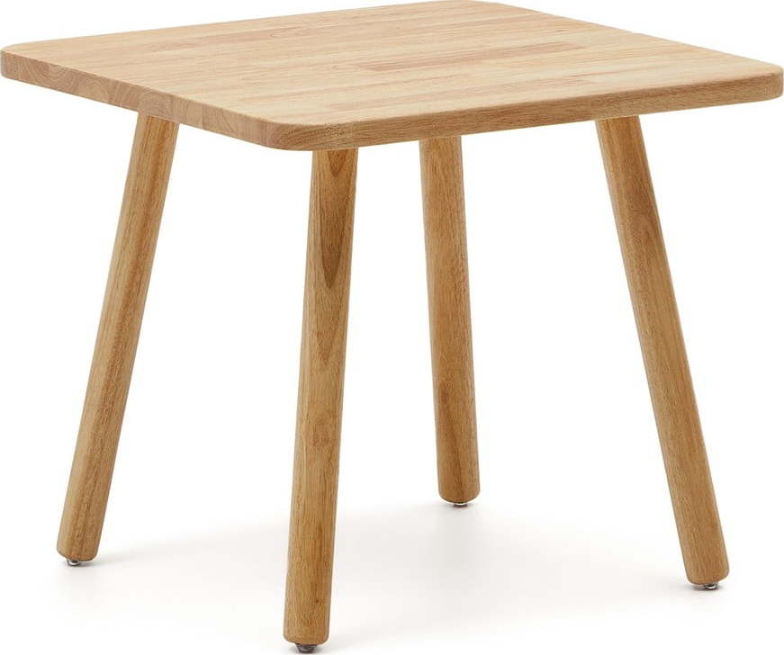 Dětský stolek z kaučukového dřeva 55x55 cm Dilcia – Kave Home Kave Home