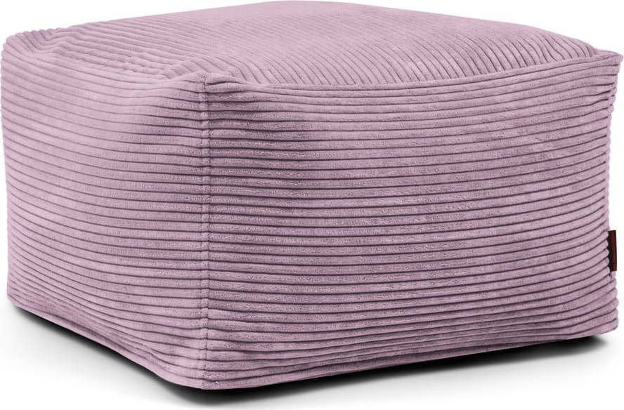 Fialový manšestrový sedací vak Softbox MooG – SLOWDOWN SLOWDOWN