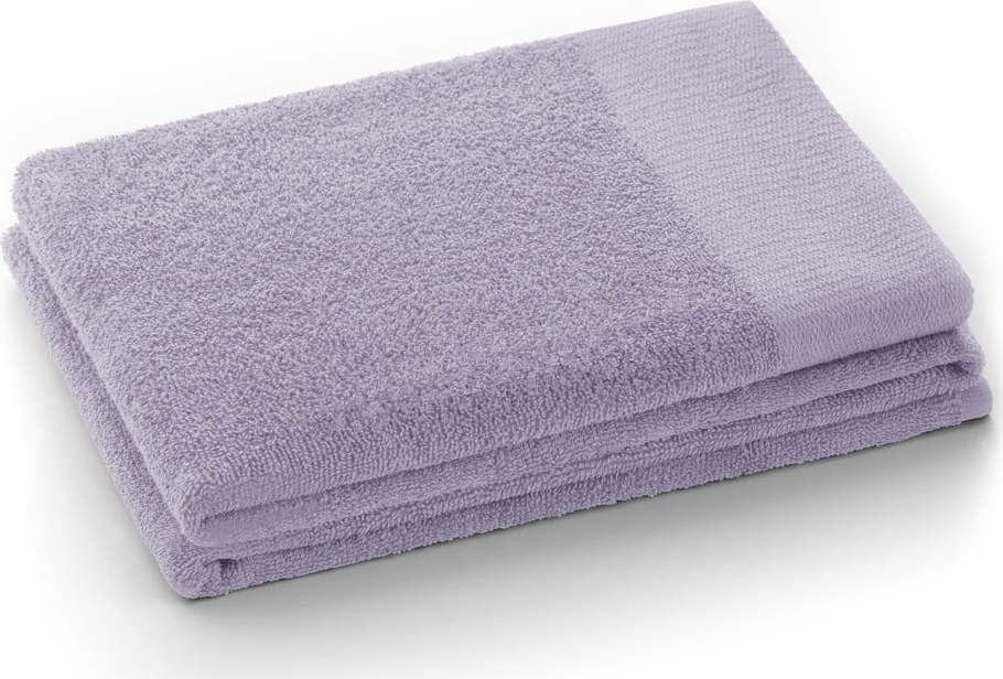 Froté bavlněný ručník v levandulové barvě 50x100 cm Amari – Restilo Restilo
