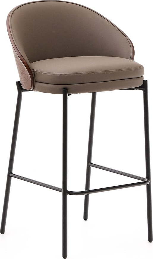 Hnědá barová židle (výška sedáku 65 cm) Eamy – Kave Home Kave Home